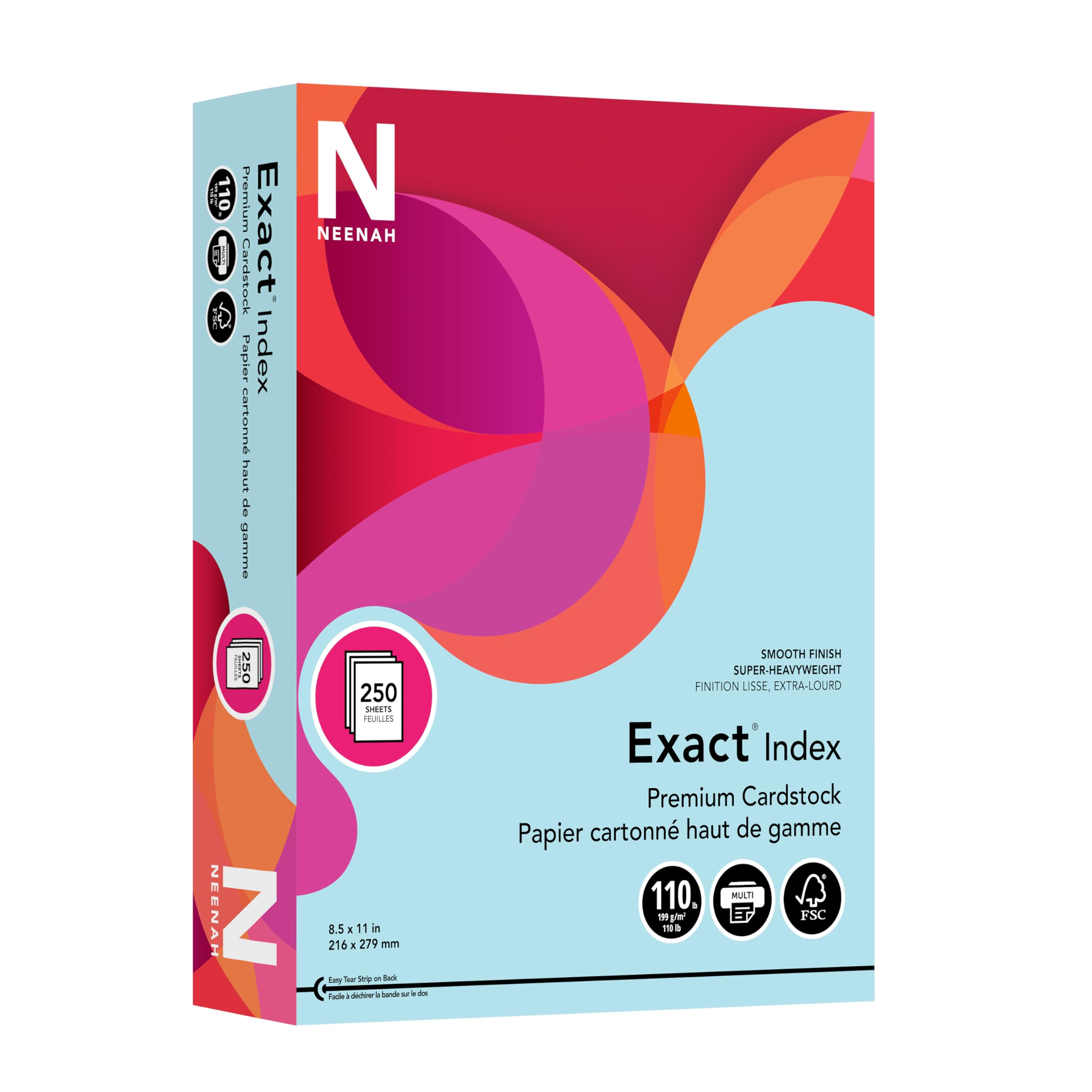 IHU⭐︎♡ Amazon.com: Neenah Wausau Exact Index Cardstock, 110 lb, 8.5